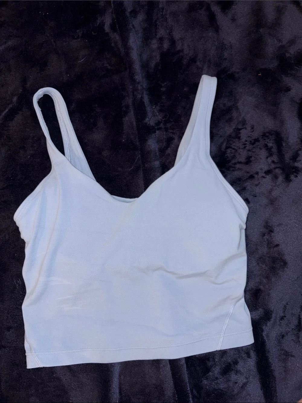 lululemon athletica Light Blue Slim-Strap Crop Tank
